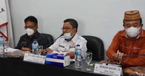 Indra Yasin Pimpin Rapat Terbatas Pengurus PMI Gorontalo Utara