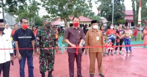 Ko’Hari Resmikan Lapangan Volly Ball Representatif di Kecamatan Dulupi
