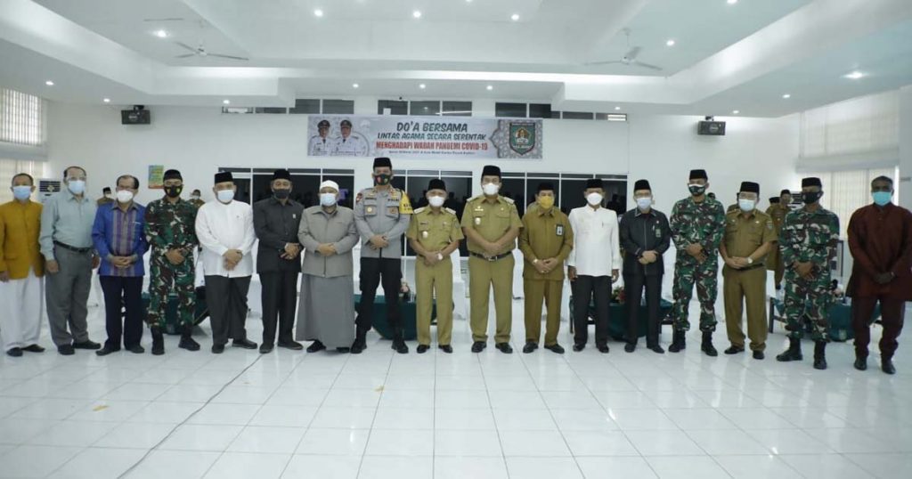 Pandemi Covid-19, Pemkab Asahan Doa Bersama Lintas Agama