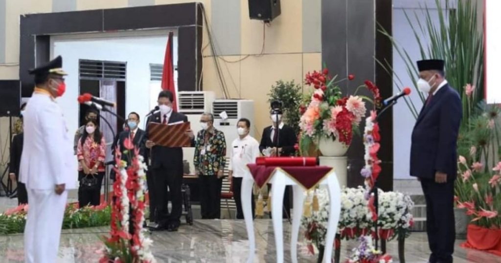 Sah! Gubernur Sulut Lantik Walikota-Wawali Bitung Periode 2021-2024
