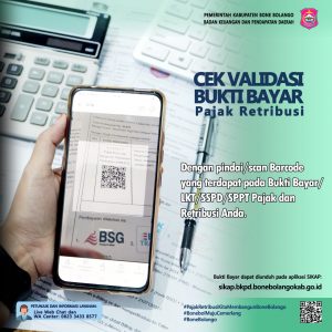Bone Bolango Tambahkan QR Code Dalam Bukti Pembayaran Pajak dan Retribusi