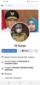 Kadis Kominfo Asahan Imbau Masyarakat Waspada Soal Akun FB Bupati Surya Palsu Beredar