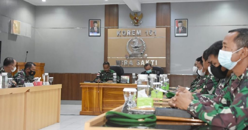 Taklimat Awal Current Audit Itdam IX/Udayana Untuk Jajaran Korem 161/Wira Sakti